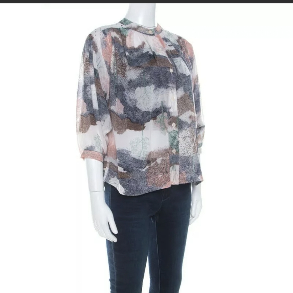 See by Chloe blouse Georgette abstract print